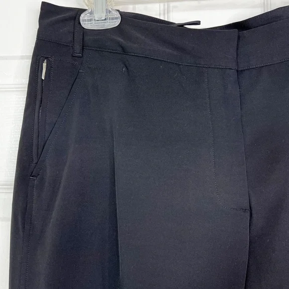 Jil Sander $795 Pleat Cuff Black All Season Casual Dress Pant Trousers Womens 36 - Picture 6 of 13